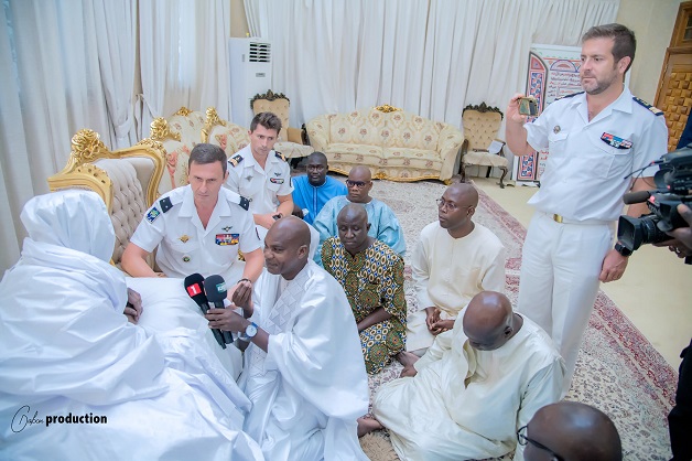 En visite à Touba pour le Grand Magal: La délégation de la Marine française reçue par Serigne Mountakha, Khalife général des Mourides