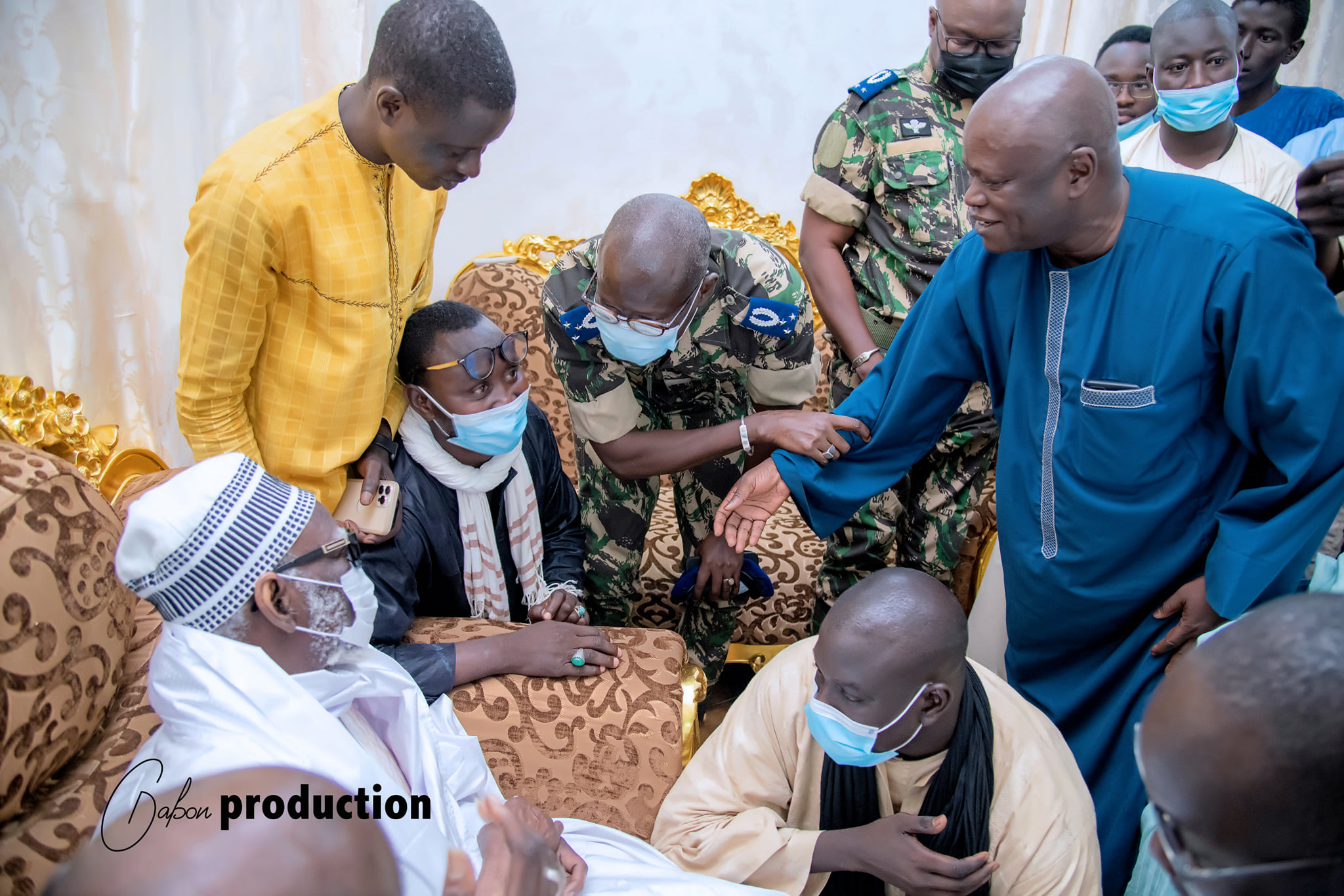 Photos / Magal Touba 2021: Visite de la délégation du Général Moussa Fall auprès du Khalife général Serigne Mountakha