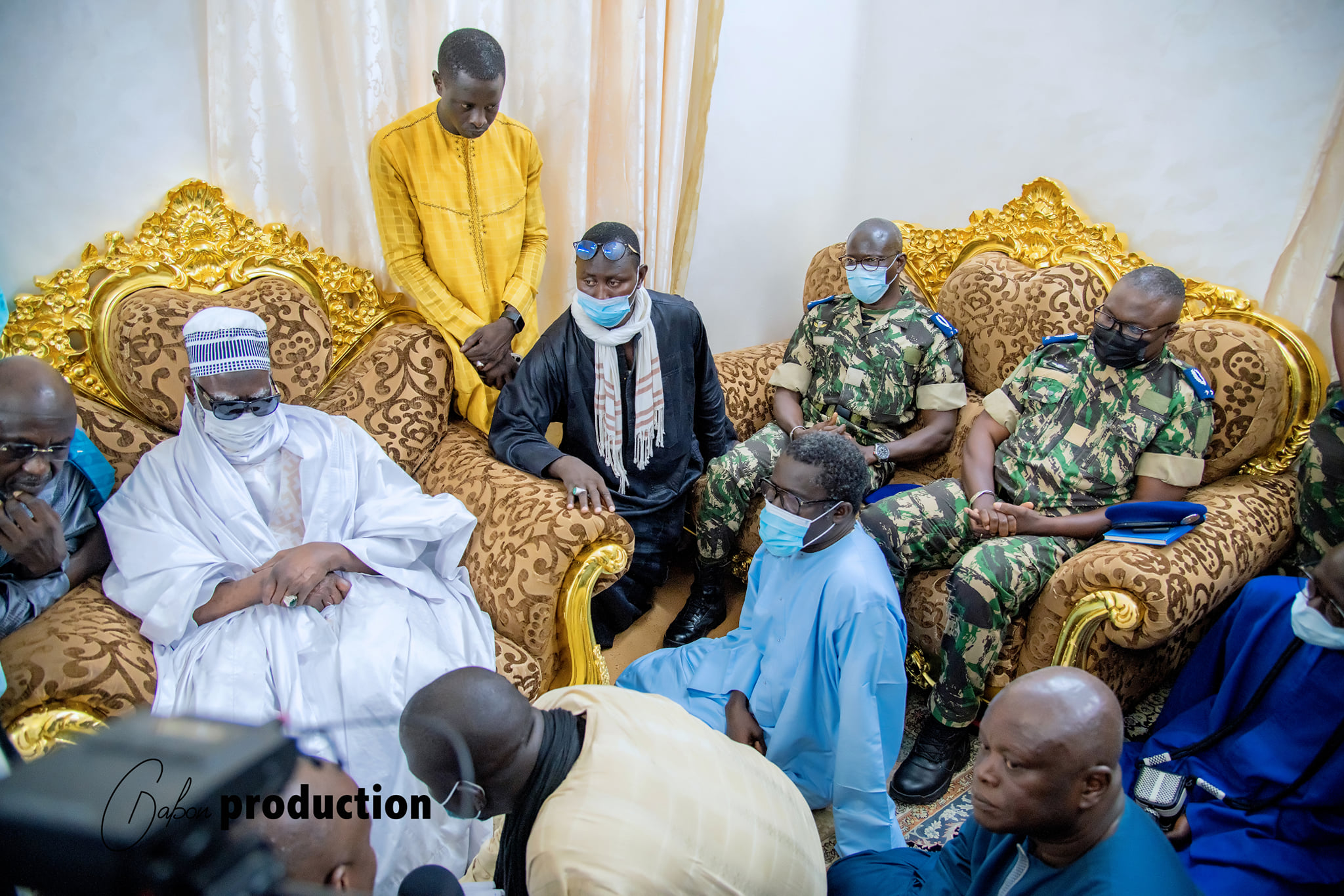 Photos / Magal Touba 2021: Visite de la délégation du Général Moussa Fall auprès du Khalife général Serigne Mountakha