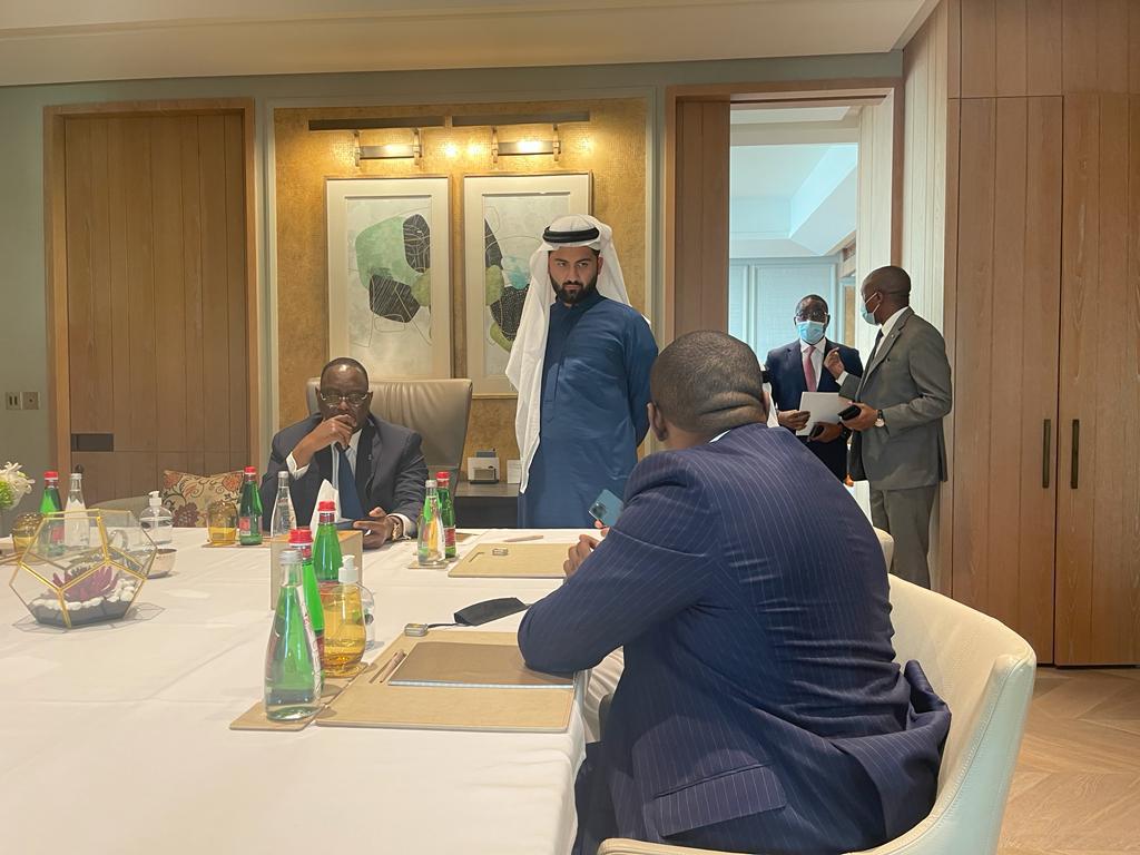 Photos/ Dubaï: Le Président Macky Sall, Elimane Lam et Hussain Sajwani Photos/ Dubaï: Le Président Macky Sall, Elimane Lam et Hussain Sajwani