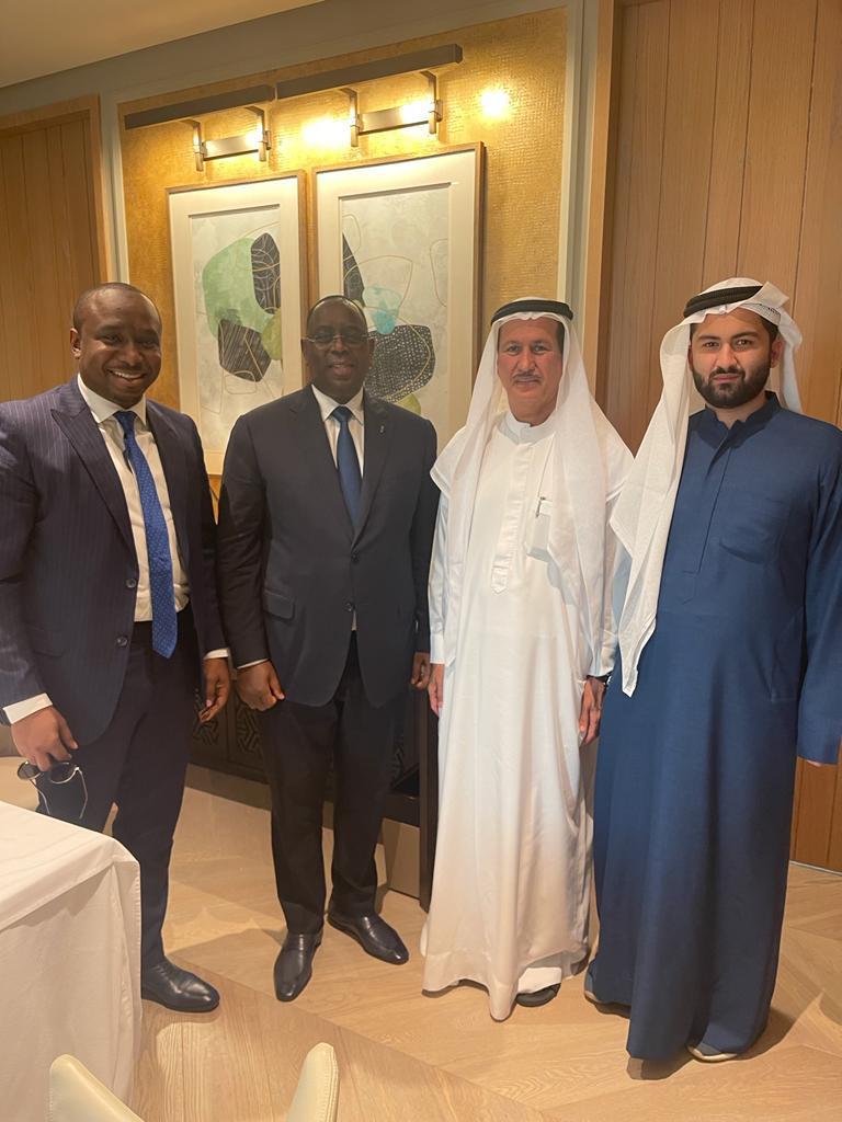 Photos/ Dubaï: Le Président Macky Sall, Elimane Lam et Hussain Sajwani