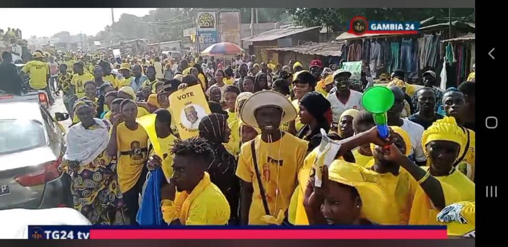 Campagne électorale en Gambie: Ousainou Darboe, candidat de l’UDP, draîne des foules