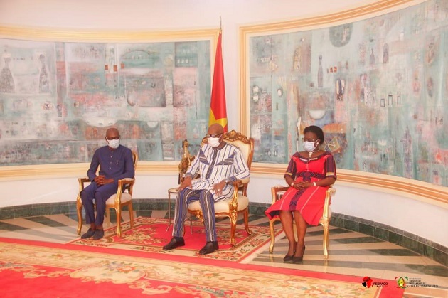Fespaco 27: Abdoulaye Diop et d’autres ministres de la Culture, reçus par le Président Marc Christian Roch Kaboré
