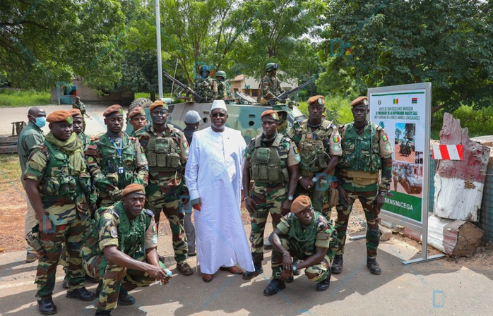 Gambie: La visite de Macky Sall "dope" les 625 militaires sénégalais déployés à Bouya