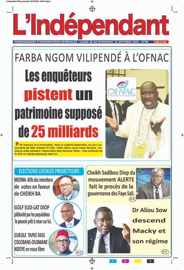 Farba Ngom vilipendé: L'Ofnac enquête sur un patrimoine supposé de 25 milliards FCfa