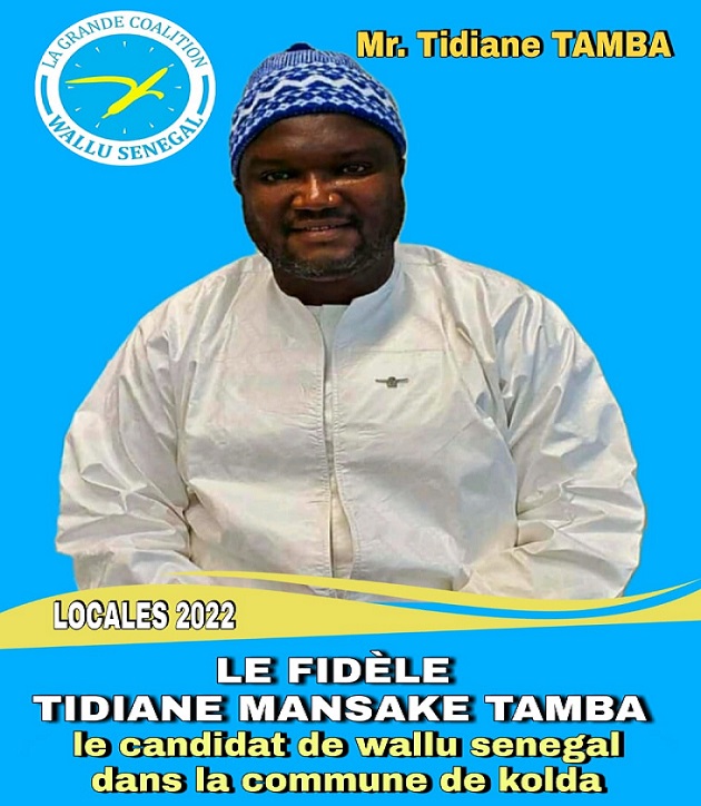 Tidiane Tamba, candidat de Wallu Sénégal pour la Commune de Kolda: « Une élection ici sans le Pds, serait inadmissible et incompréhensible… »