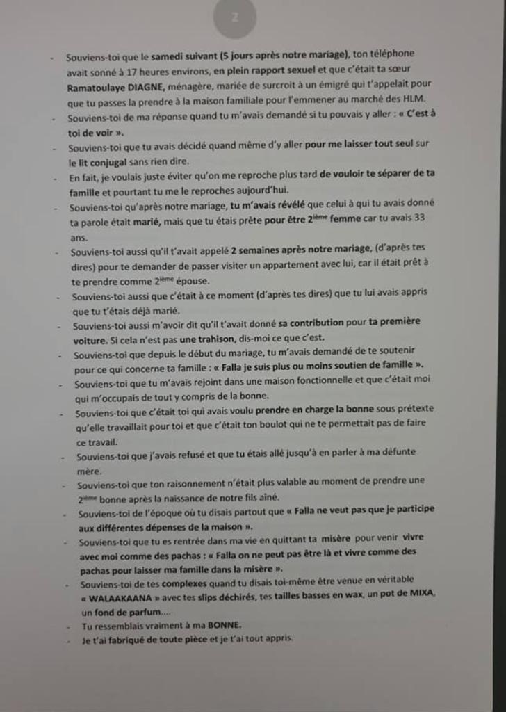 Une si longue lettre de Dr. Paye: Pour expliquer les raisons de son acte désespéré 