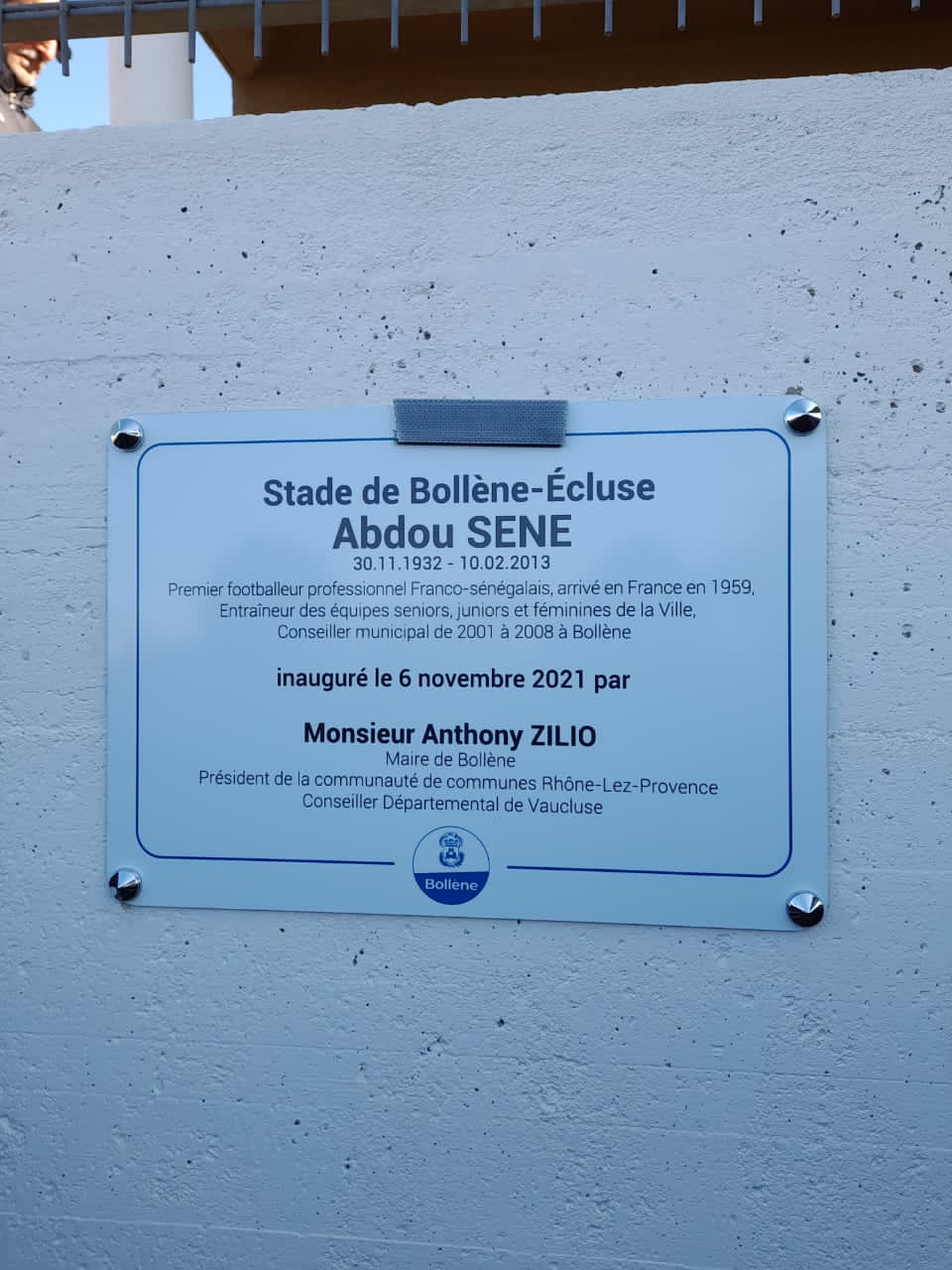 Le Stade de Bollène porte son nom: Mame Abdou Sène "Kopa" honoré en France