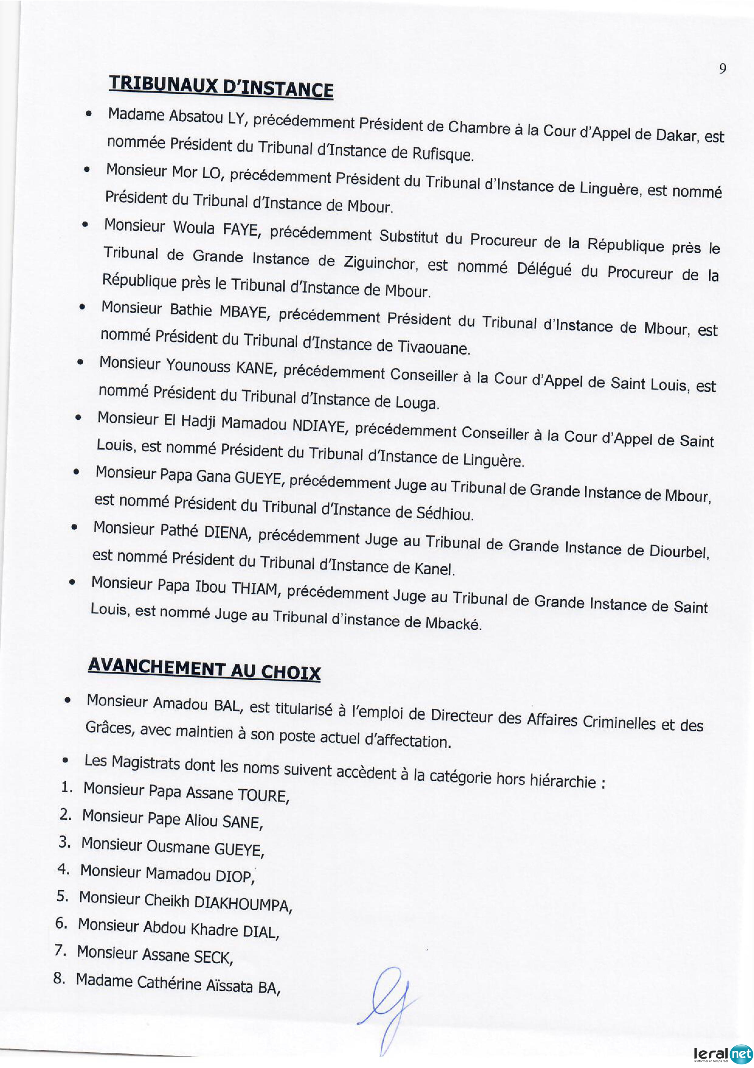 Nomination des juges et Conseil supérieur de la Magistrature