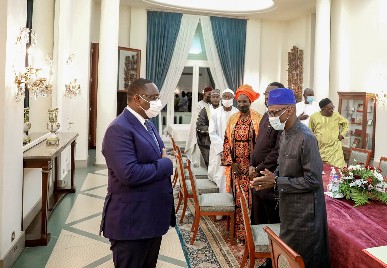 Le Président de la République a reçu dans la soirée une délégation du cadre unitaire de l'islam