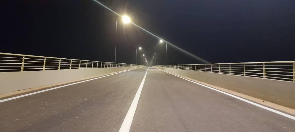 Le pont de Marsassoum s’étend sur un lien linéaire de 484 mètres pour 5,5 km de routes de raccordement revêtues Le pont de Marsassoum s’étend sur un lien linéaire de 484 mètres pour 5,5 km de routes de raccordement revêtues