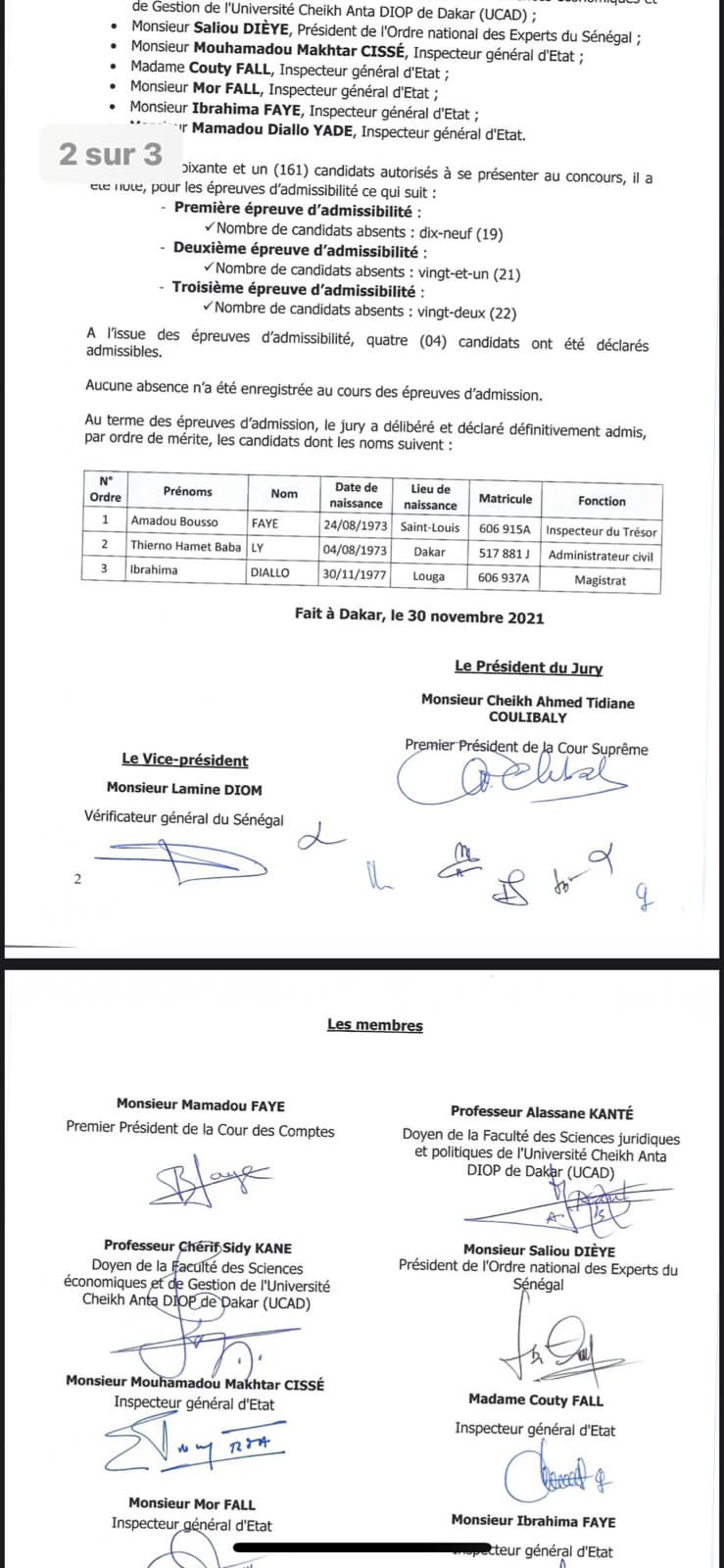 Seuls trois admis au concours de l’IGE sur 161 candidats