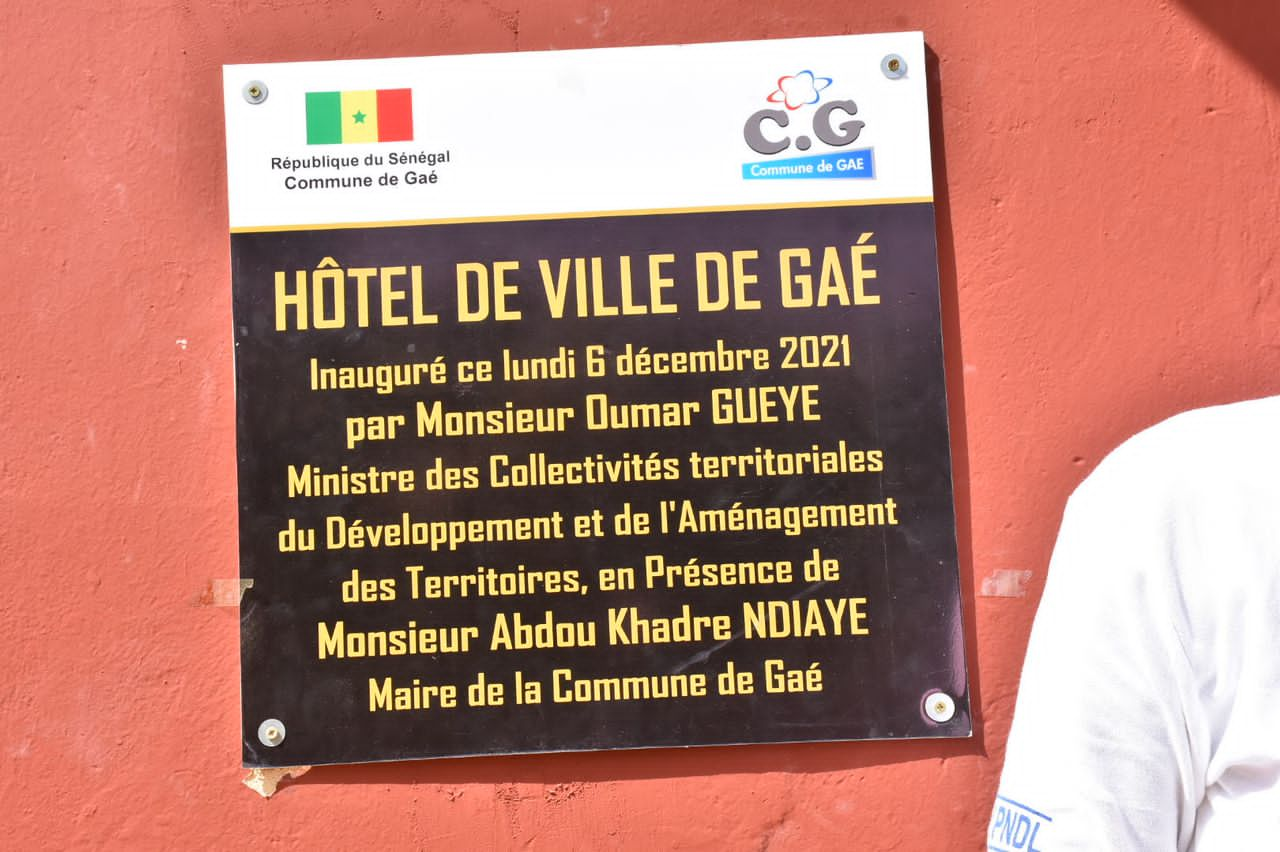 Inauguration de nouvelles infrastructures dans la Commune de Gaé par le ministre Oumar Guèye