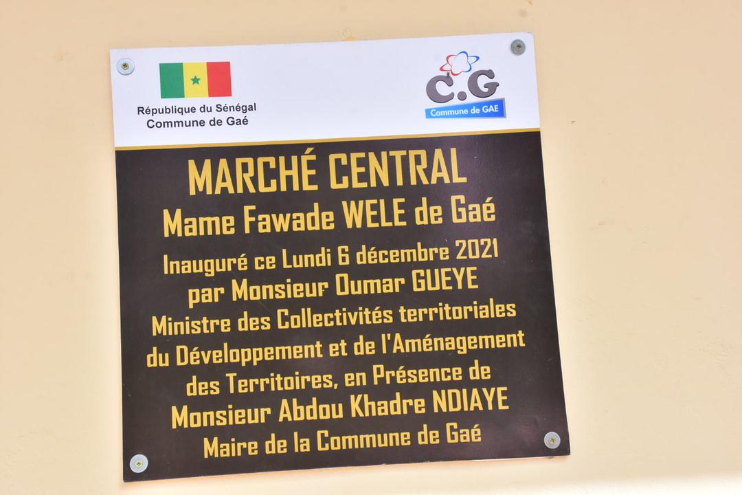 Inauguration de nouvelles infrastructures dans la Commune de Gaé par le ministre Oumar Guèye