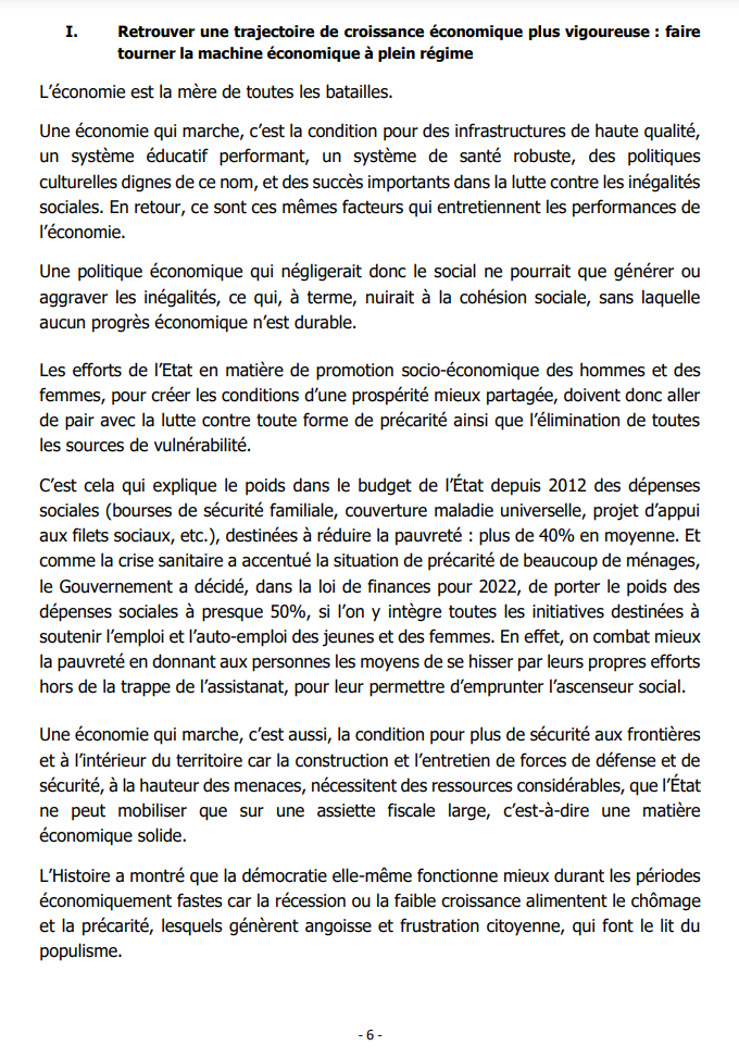 Projet de loi de Finances 2022: Comment le Fonds Force Covid et certains secteurs ont atteint leurs objectifs (Document)