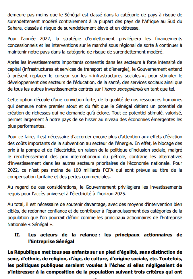 Projet de loi de Finances 2022: Comment le Fonds Force Covid et certains secteurs ont atteint leurs objectifs (Document)