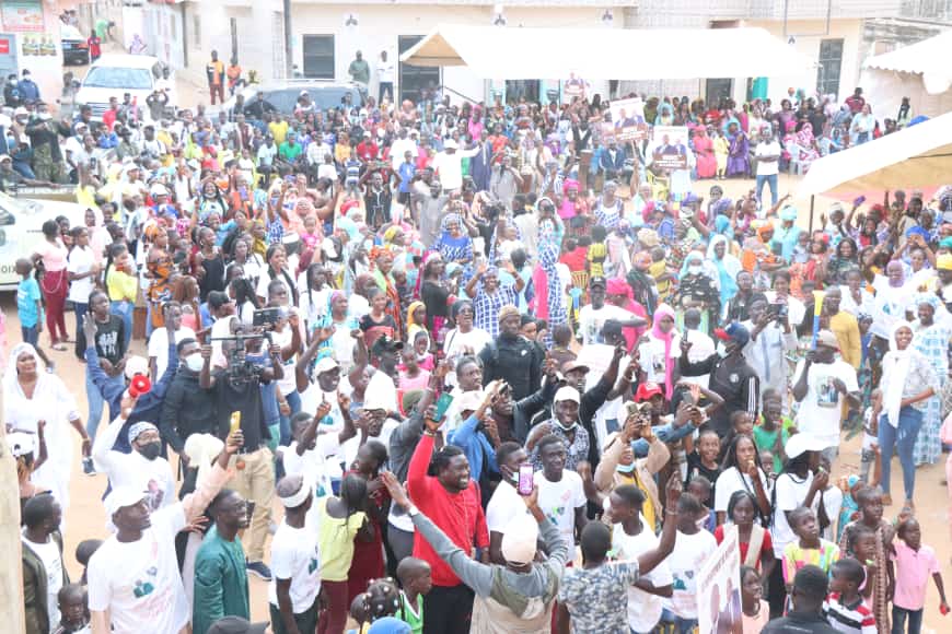 Photos - Ouverture des Locales. Oumar Guèye accueilli comme un héros à Kounoune