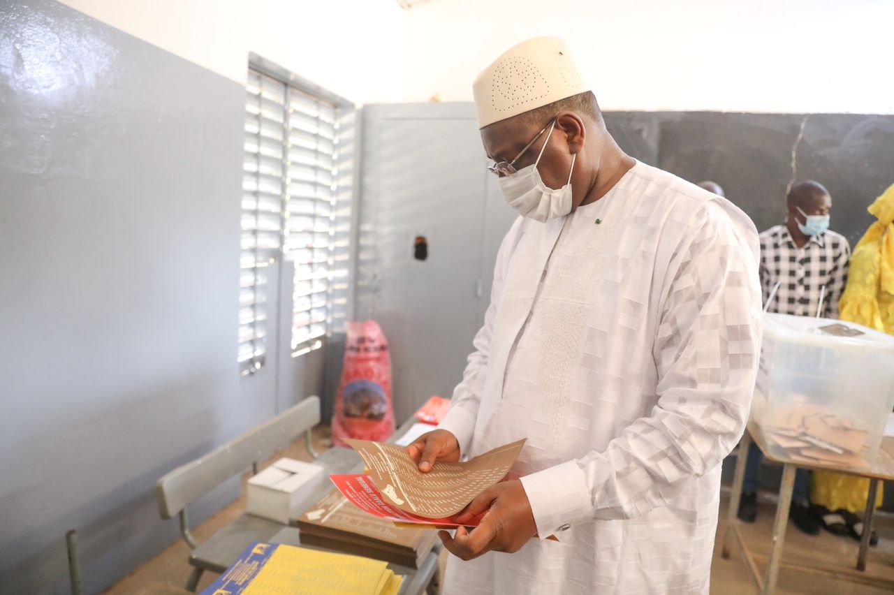 Fatick / Locales 2022: Le Chef de l'Etat, Macky Sall et la Première Dame, Marième Faye Sall, ont voté (Photos)