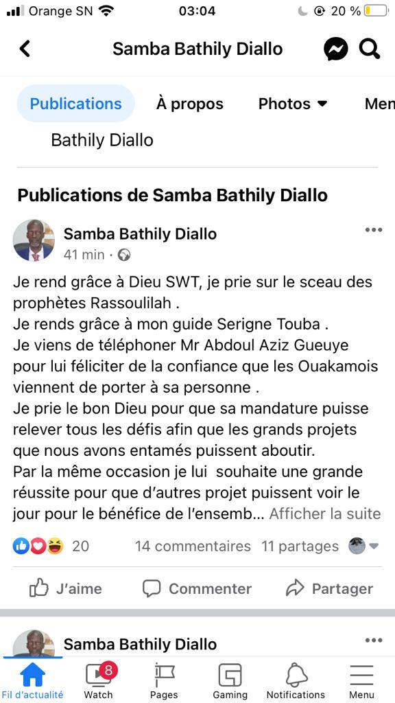 Abdou Aziz Guèye: Nouveau maire de la commune de Ouakam