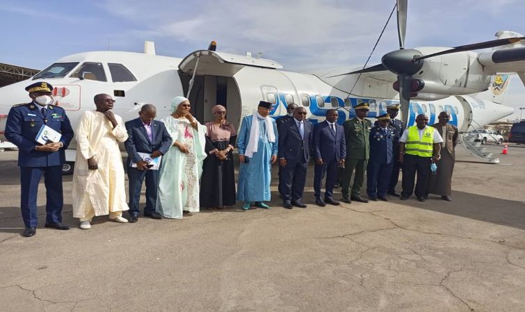 Réception d'un aéronef de type ATR 42 par l'armée de l'Air, journée dédiée aux anciens chefs d'état-major...