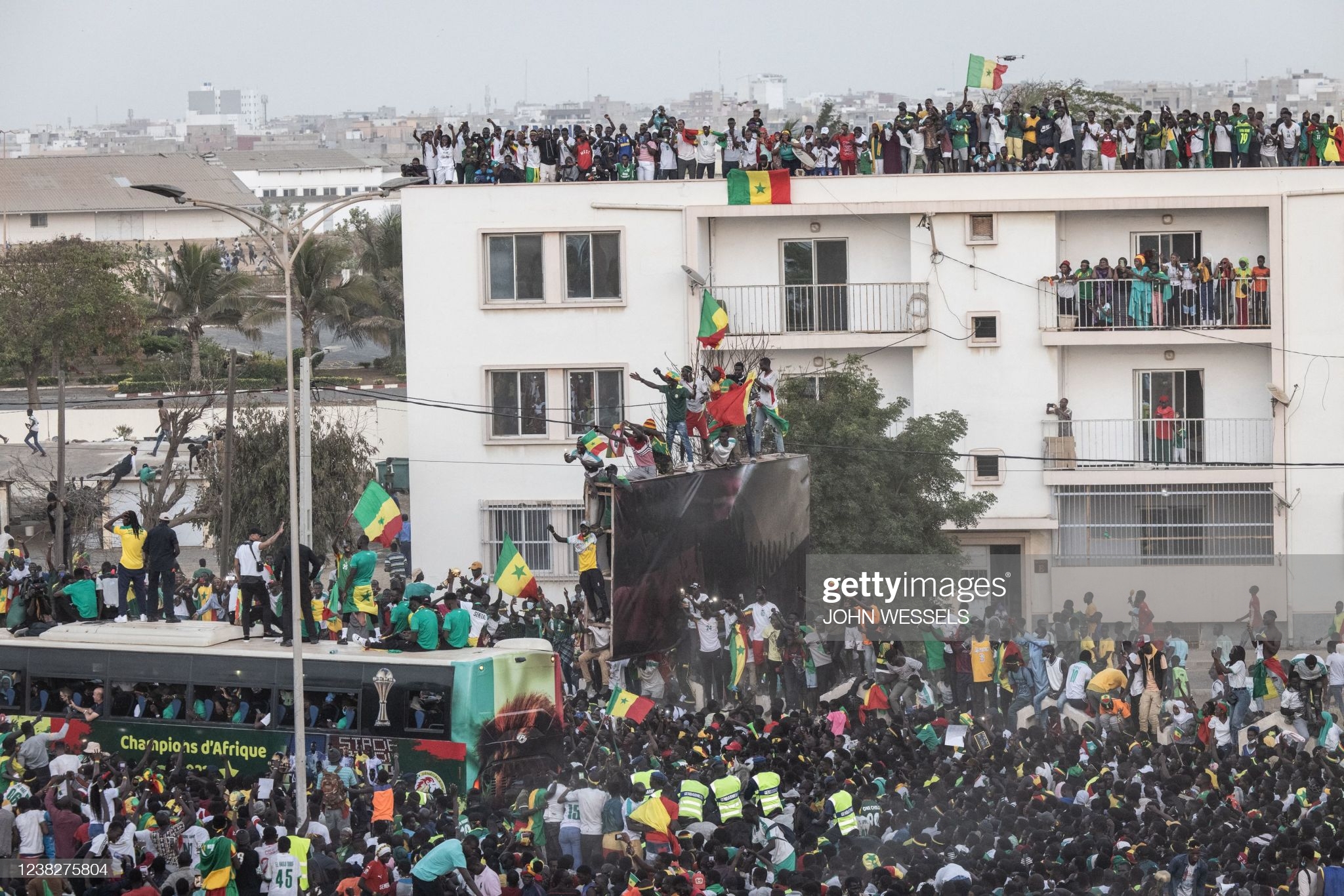 Photos: L’incroyable accueil des "Lions" à Dakar