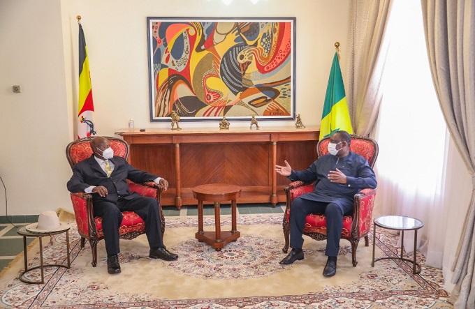 Le Président ougandais Yowéri Museveni en visite de courtoisie à Dakar :  Le leadership du Président Macky Sall salué