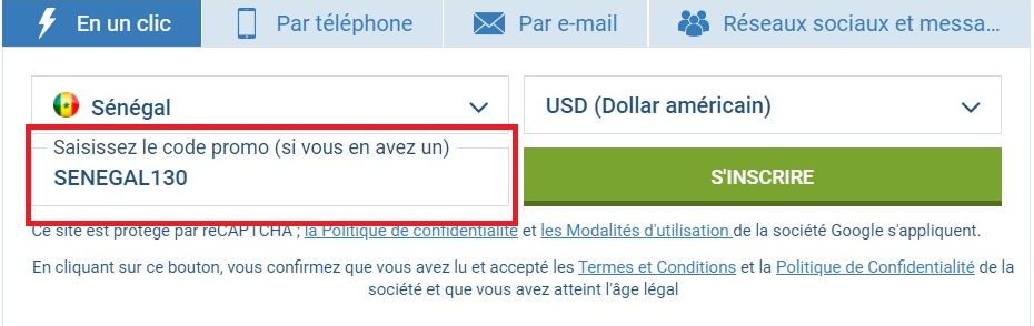 Code promo 1xbet en 2022 : où l'obtenir et comment l'utiliser au Sénégal