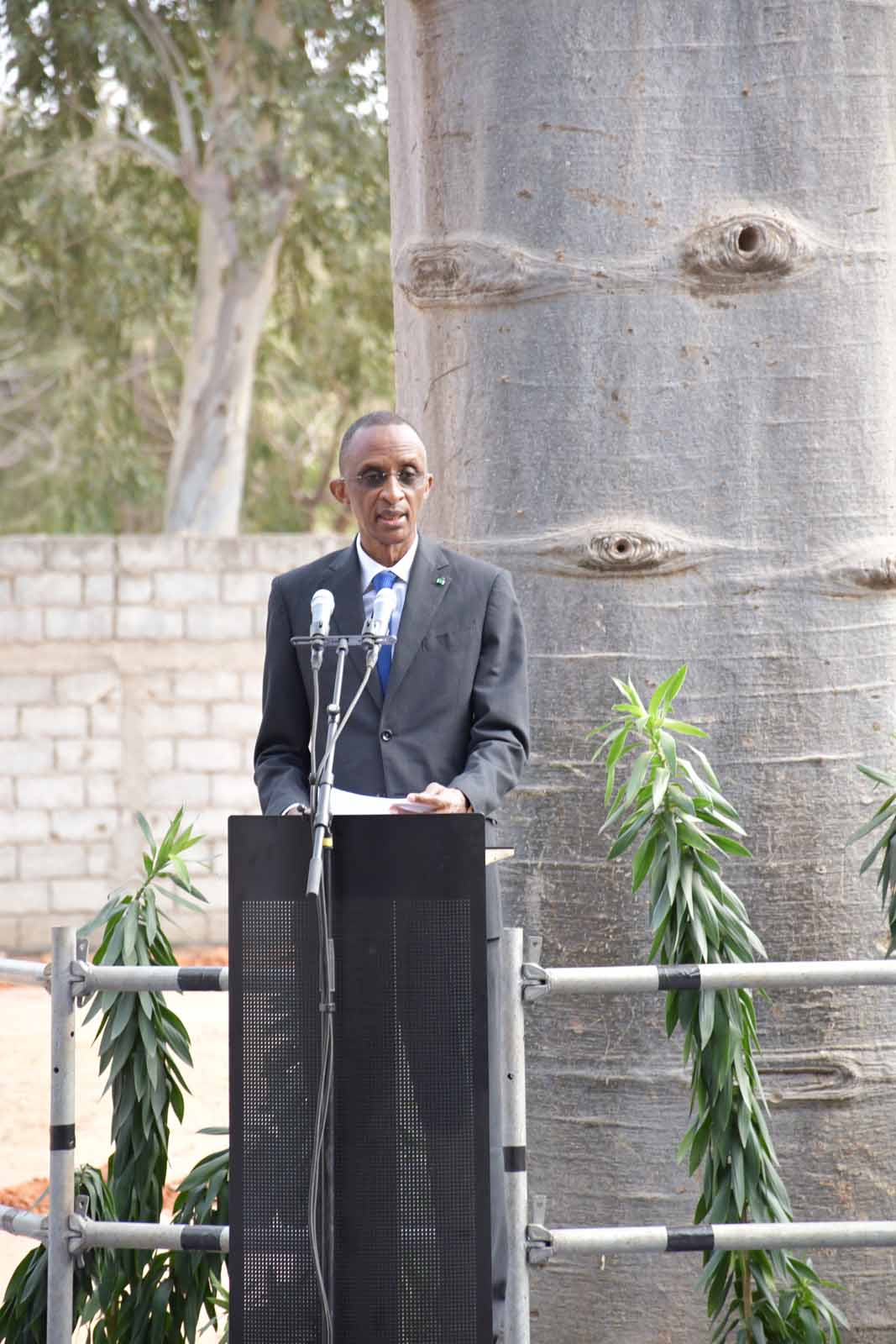 Pose 1ère pierre Goethe-Institut à Dakar par le président de la République fédérale d'Allemagne (Vidéo + Photos)