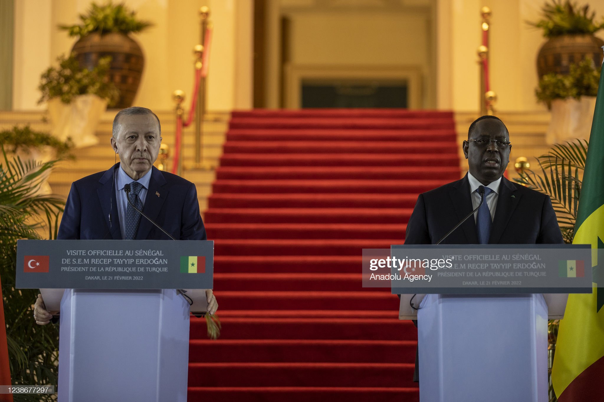Photos / Inauguration du Stade Me Abdoulaye Wade: Le Président Macky Sall en compagnie de son hôte, le Président Erdogan de la Turquie