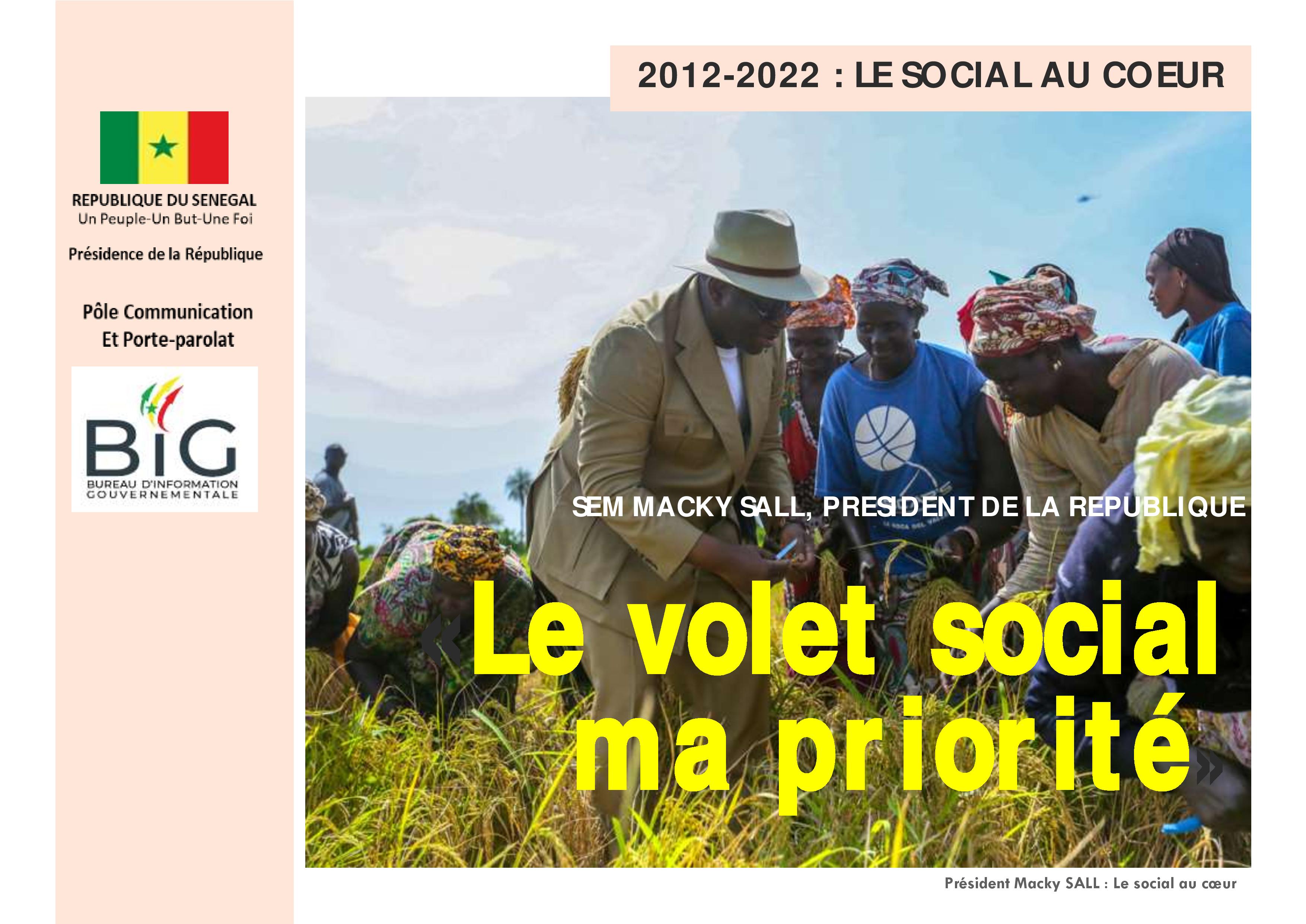 Le volet social, ma priorité (Contribution de Macky Sall)