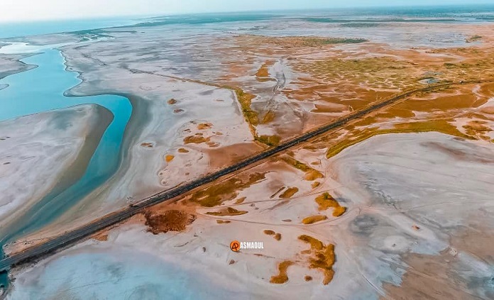 La route Joal - Samba Dia - Differ et Samba Dia - Fimela: Vue d’une des plus belles routes du Sénégal