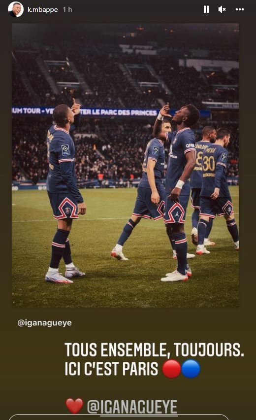PSG : Le très beau message de Kylian Mbappé pour Idrissa Gana Guèye