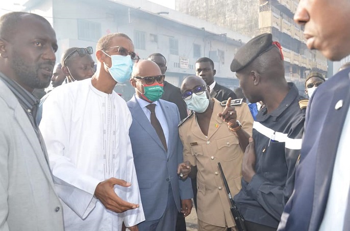 « Salle de vente » ravagé par un incendie : Solidaires, Barth Dias et Alioune  Ndoye  apportent leur soutien et promettent des changements