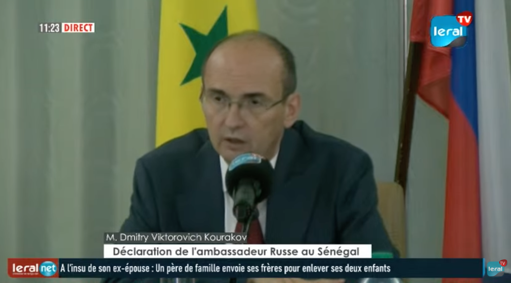 Urgent : Déclaration de l'ambassadeur de Russie au Sénégal, S. E. Dmitry Viktorovich Kurakov