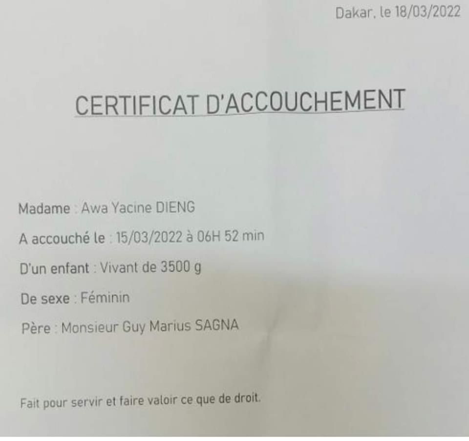 Guy Marius Sagna, défenseur de And Samm Jikko yi, père d'un bébé avec la fille d'une célèbre styliste