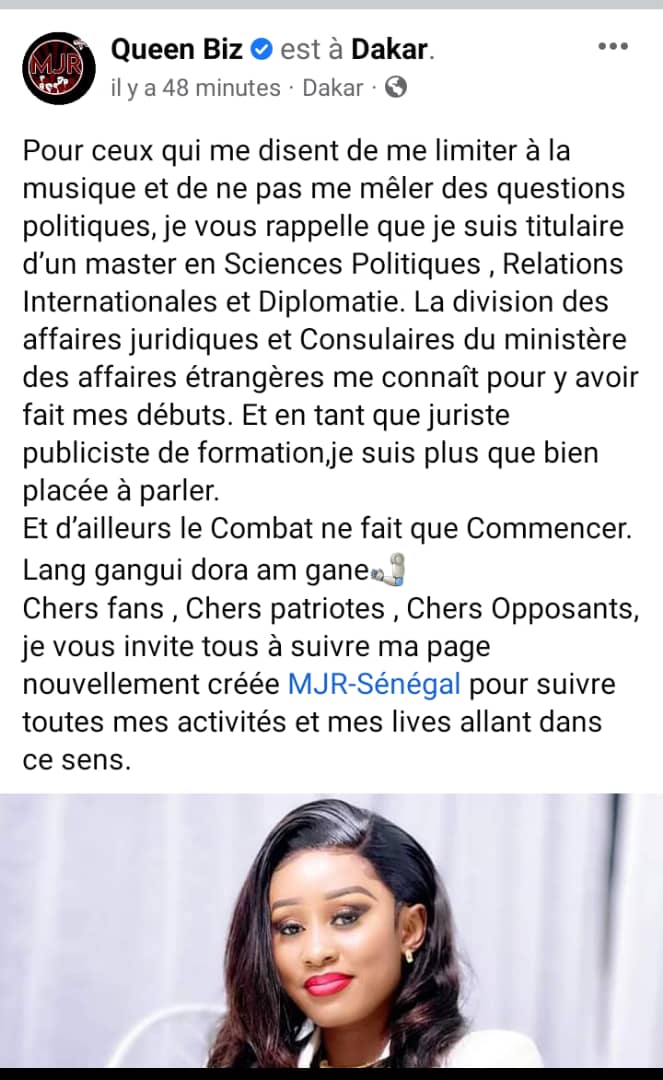 Sommée de taire ses opinions politiques, Queen Biz étale ses diplômes et clashe ses détracteurs…