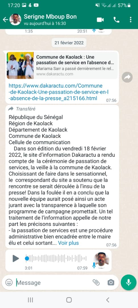 MENACES, DIFFAMATIONS, DENIGREMENTS… : Serigne Diagne et Dakaractu trainent Serigne Mboup devant le tribunal de Kaolack