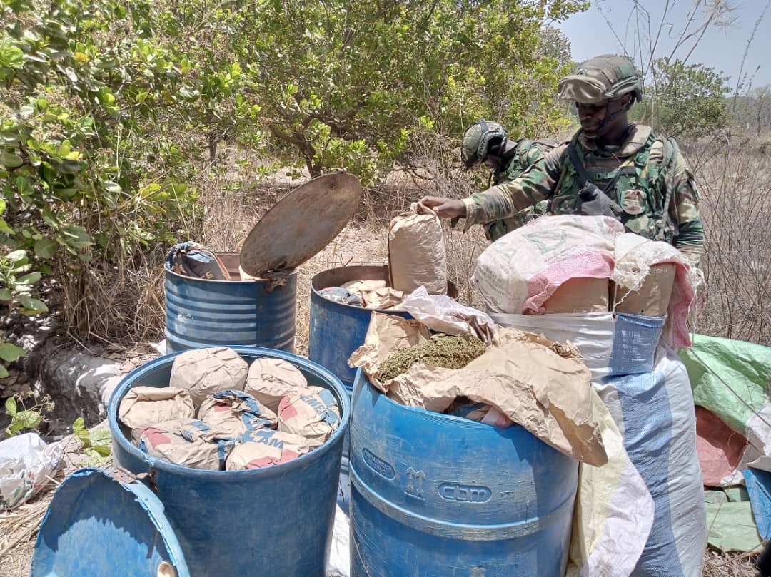 Djoundji, Elol, Guinea Djadioubé, Massaran: ces villages cartels démantelés par l'Armée, incroyables découvertes Djoundji, Elol, Guinea Djadioubé, Massaran: ces villages cartels démantelés par l'Armée, incroyables découvertes