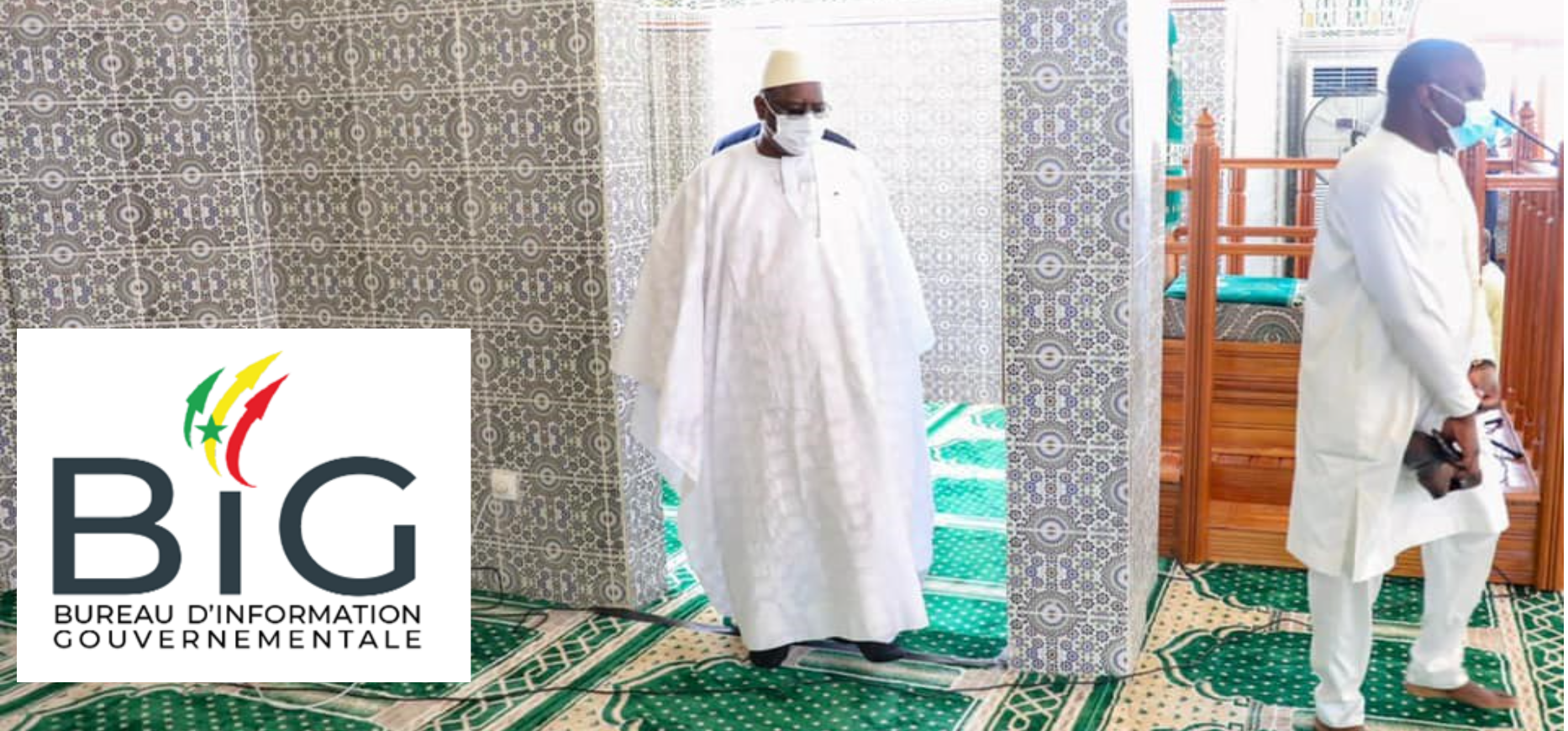 La mosquée Blanchot sort d'une réhabilitation de quatre ans, pour un coût de 1.177.705.489 FCFA ( Macky Sall ) La mosquée Blanchot sort d'une réhabilitation de quatre ans, pour un coût de 1.177.705.489 FCFA ( Macky Sall )