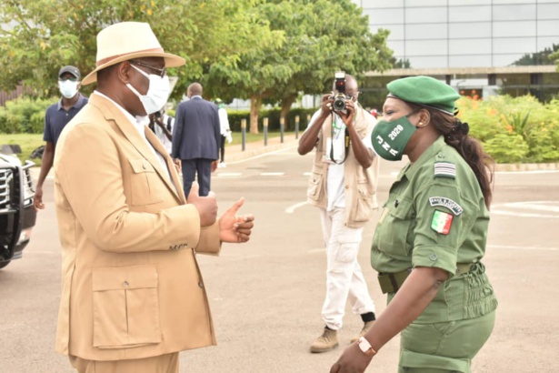 Feue Colonel Gogo Banel Ndiaye, élevée au rang de Chevalier de l'Ordre national du Lion, à titre posthume