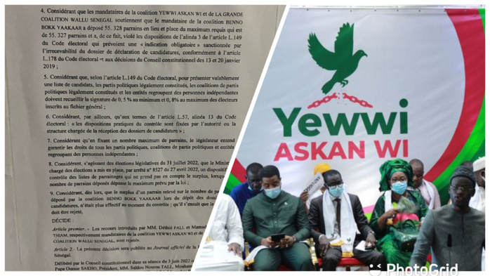 Le ministère de l'Intérieur confirmé par les 7 sages : les recours de YAW rejetés (documents)