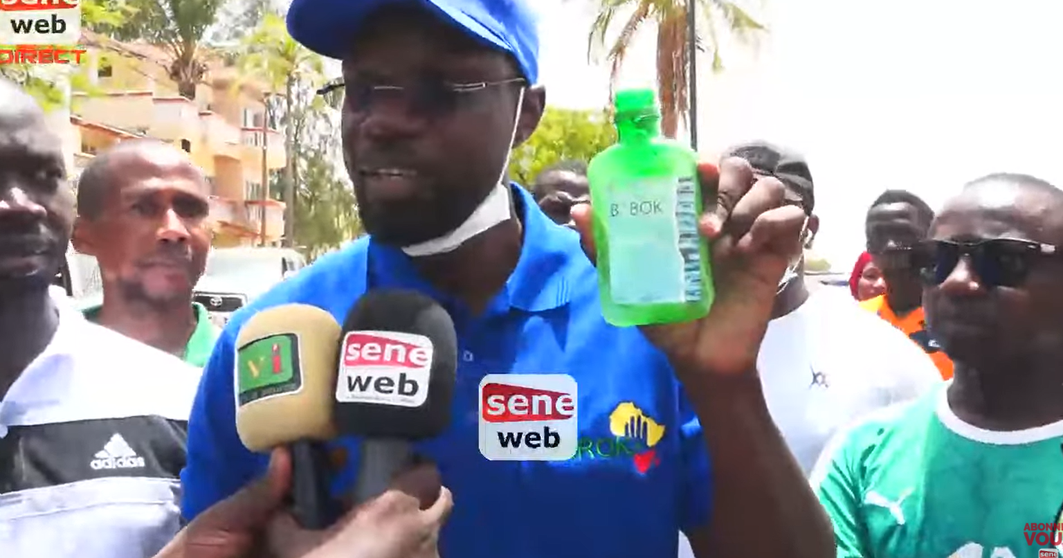 Après les dosettes Jakarta, une bouteille venue de la Guinée-Bissau, fait des ravages à Ziguinchor (Ousmane Sonko)