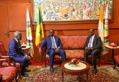 AFRICA CEO FORUM: Macky Sall accueilli à Abidian