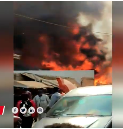 Incendie au marché central de Thiès !