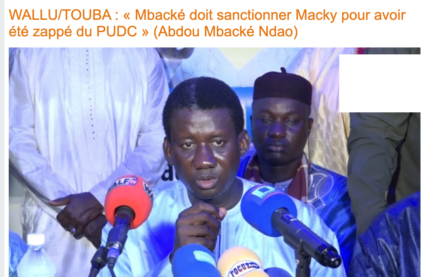 Le « Mbacké rural » est bien bénéficiaire du PUDC : Cheikh Diop répond à Serigne Bara Doly et Abdou Mbacké Ndao