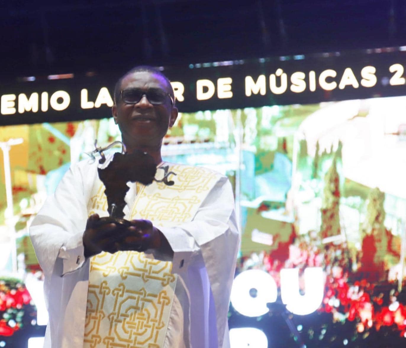 Youssou Ndour a reçu ce lundi 18 juillet 2022 à Cartagena, en Espagne, le Prix « La Mar de Músicas »