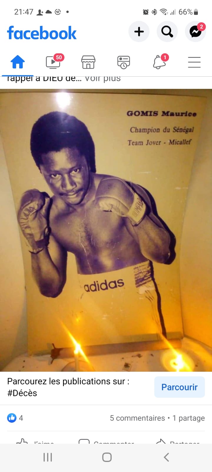 Nécrologie: Maurice Gomis champion de boxe des années 80 est décédé à Paris, inhumation vendredi prochain 