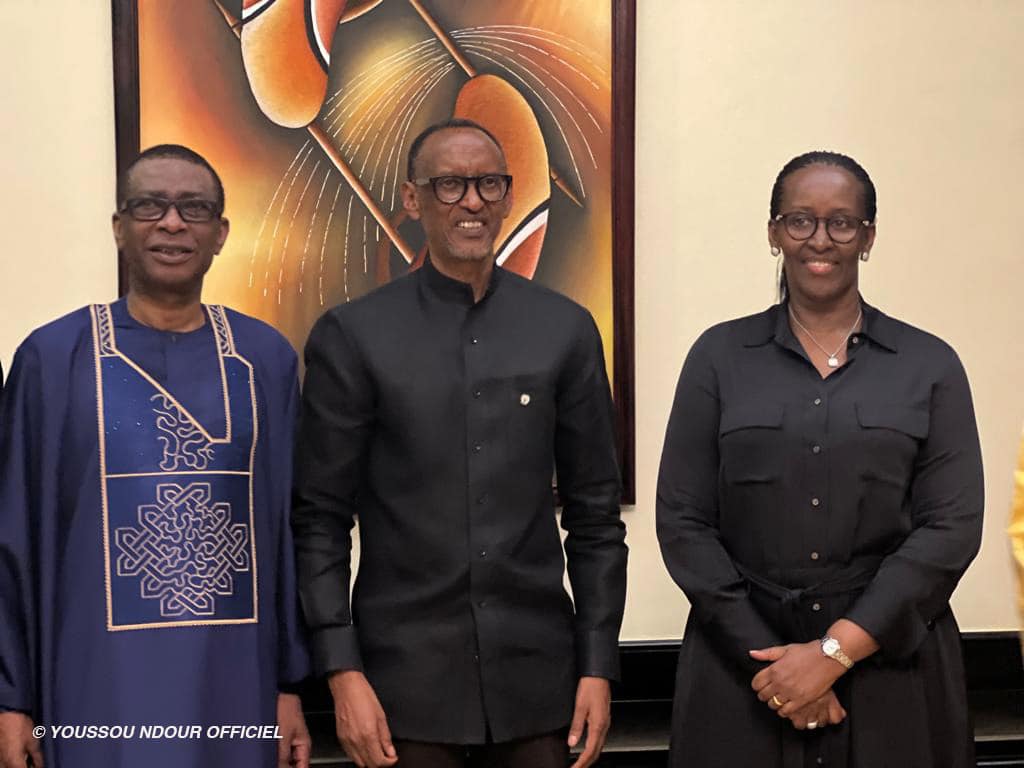 Accueilli et chaleureusement reçu par Paul Kagamé : les remerciements de Youssou Ndour