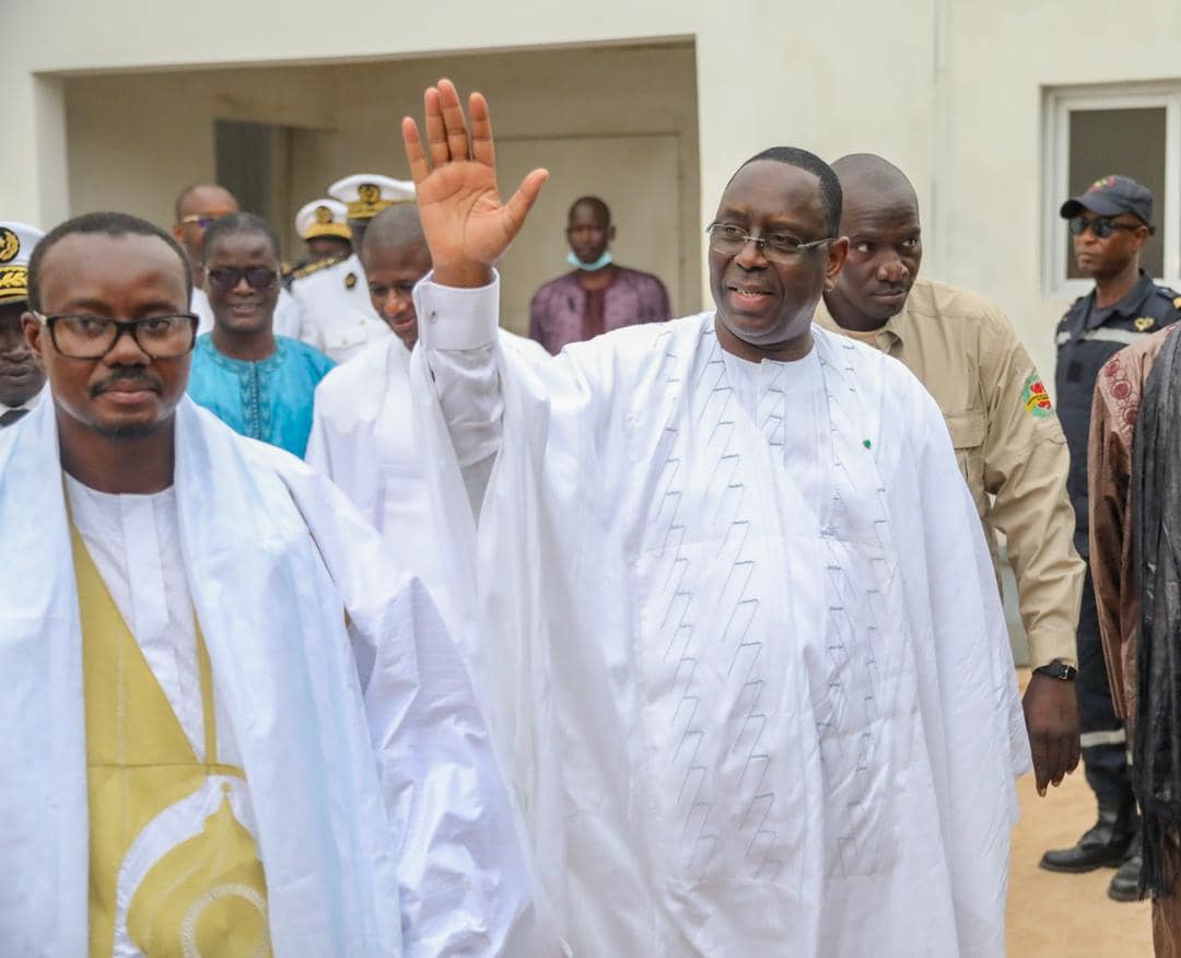 Visite en prélude au Magal de Touba : Le Chef de l’Etat Macky Sall réitère son engagement à accompagner Serigne Mountakha dans sa mission