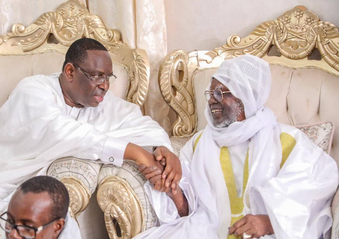 Visite en prélude au Magal de Touba : Le Chef de l’Etat Macky Sall réitère son engagement à accompagner Serigne Mountakha dans sa mission